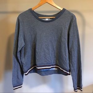 Gray Cropped Sweater